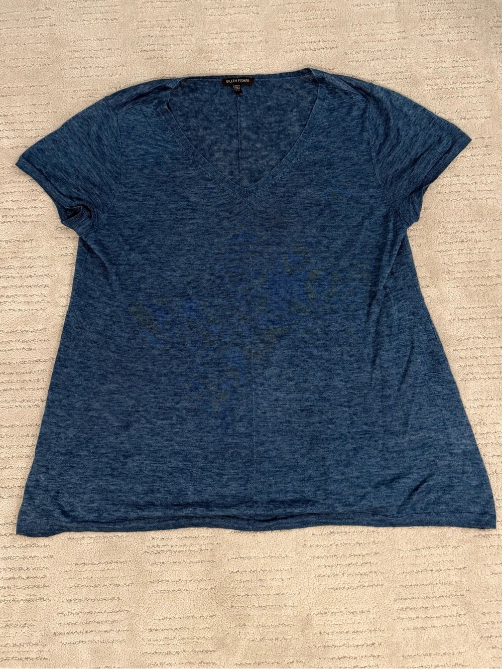 Eileen Fisher Linen V-Neck Tee